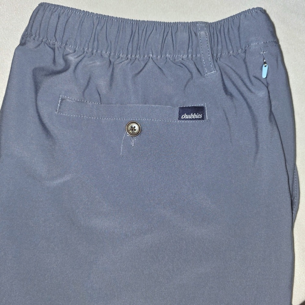 Chubbies Everywear Pants Mens Blue Grey Stretch Elastic Waist Drawstring Sz 2XL